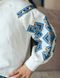 Вишиванка для дівчинки на молочному льоні,ромбовидний орнамент на рукавах 2147704953 фото 3