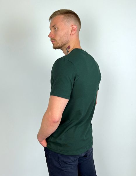 Чоловіча футболка вишиванка “Поліська зірка”, темно-зелена 1880864846 фото