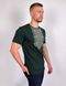 Чоловіча футболка вишиванка “Поліська зірка”, темно-зелена 1880864846 фото 2