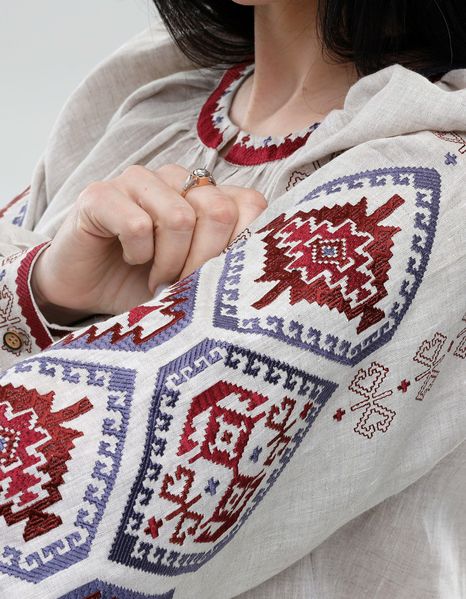 Жіноча вишита блуза за мотивами гуцульських килимів 2178712585 фото