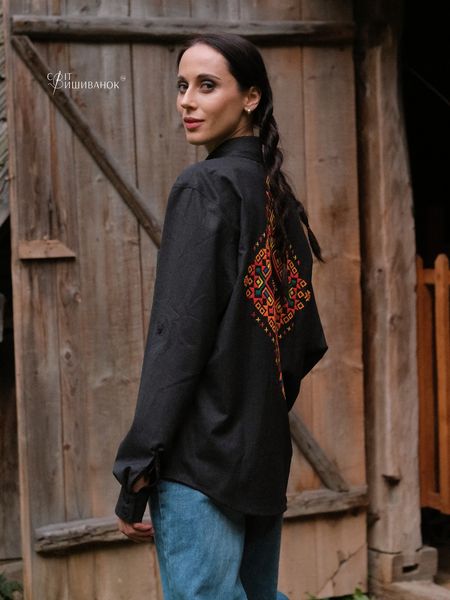 Сорочка жіноча з традиційною гуцульською вишивкою унісекс 2077356062 фото