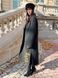 Жіноче чорне пальто з етно принтом 2083726426 фото 2
