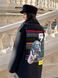Жіноче чорне пальто з етно принтом 2083726426 фото 3