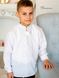 Дитяча вишита сорочка з бісерованою білою вишивкою Д612 фото 1