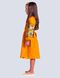 Дитяча вишита сукня на льоні гірчичного кольору 2139880326 фото 3