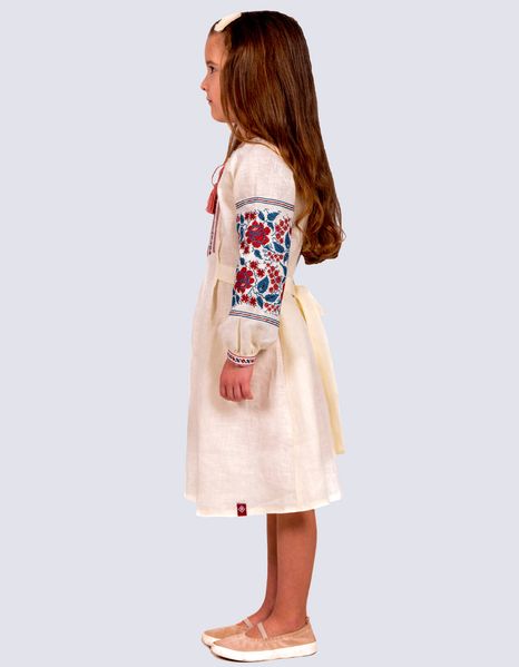 Дитяча вишита сукня на молочному льоні 2139900168 фото