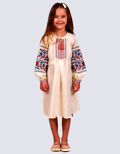 Дитяча вишита сукня на молочному льоні 2139900168 фото