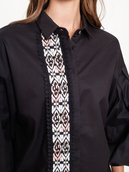 Чорна жіноча блуза в українському стилі 2092483876 фото