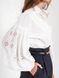 Молочна блуза з вишуканим рукавом в українському стилі 2092508415 фото 2