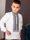 Вишиванка для хлопчика,білий льон,орнамент вишивки "Сварга" 2147691912 фото 2