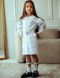 Ніжна та елегантна вишита сукня для дівчинки на білому льоні 2148081027 фото 1