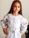 Ніжна та елегантна вишита сукня для дівчинки на білому льоні 2148081027 фото 3
